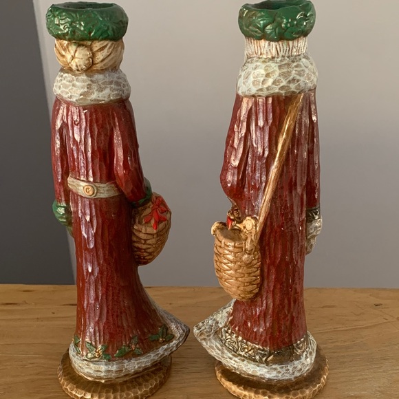 🎄🎄🎄Holiday Santa and Mrs. Claus Candle Holders - Picture 4 of 11
